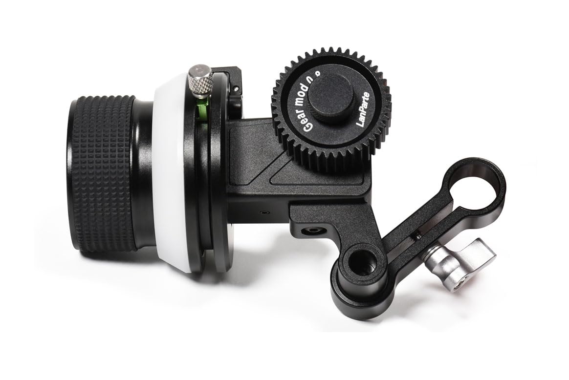 Lanparte Follow Focus Lightweigh A/B Stops & 15mm Rod Clamp and Snap-on Gear Ring Belt for DLSRs and Mirrorless Cameras(FF-03)